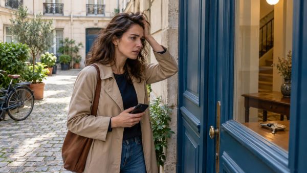 Comment réagir face à une porte claquée avant le serrurier